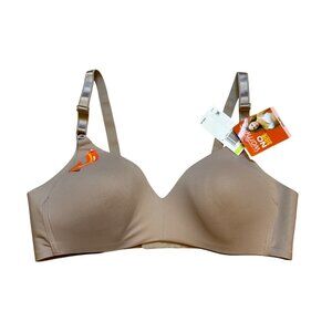 Warners Womens No Side Effects Underwire Bra Light Brown Size 38B NWT